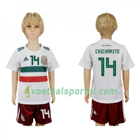Mexico Chicharito 14 Kind Uit Tenue WK voetbal 2018